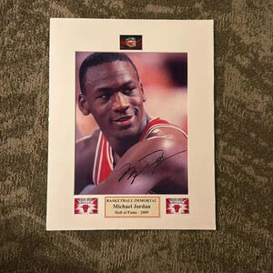 Michael Jordan autographed 8x10 photo